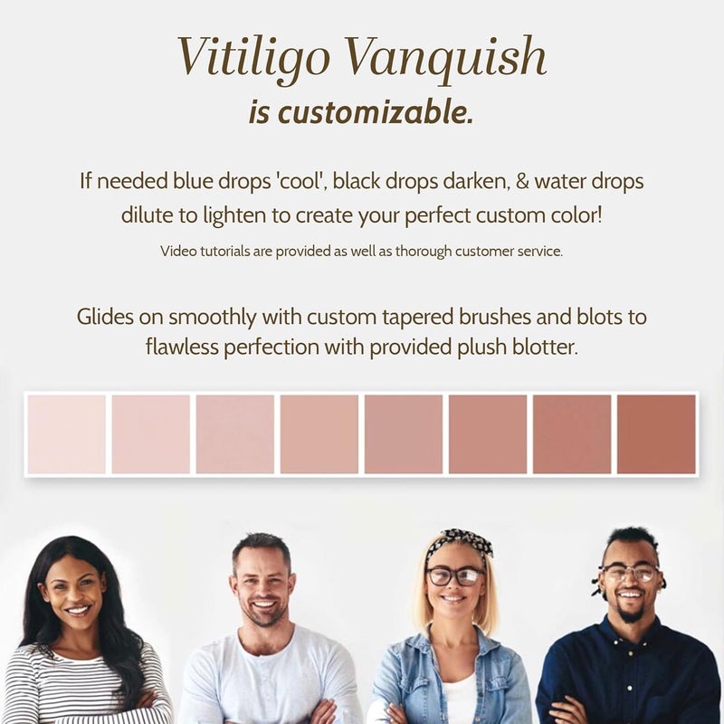 Fake Bake Vitiligo Vanquish Cosmetic Camouflage Kit - Liquid Concealer for Skin Depigmentation - Image 2